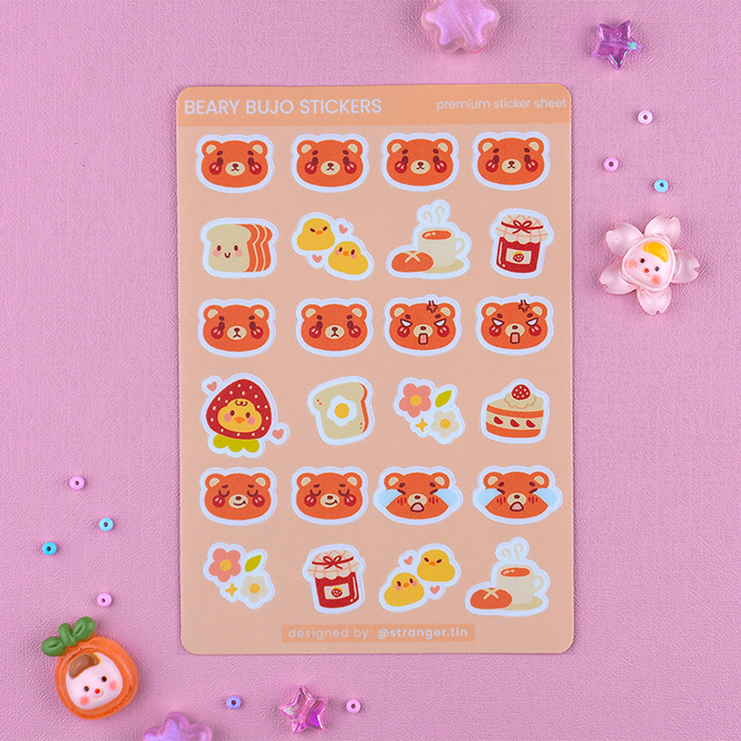 Beary Journal Sticker Sheet