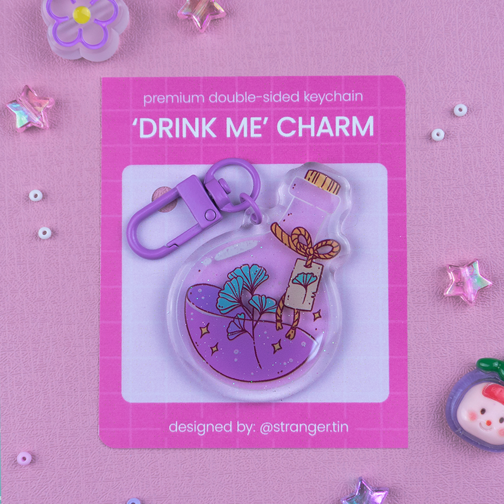 Drink Me Acrylic Charm