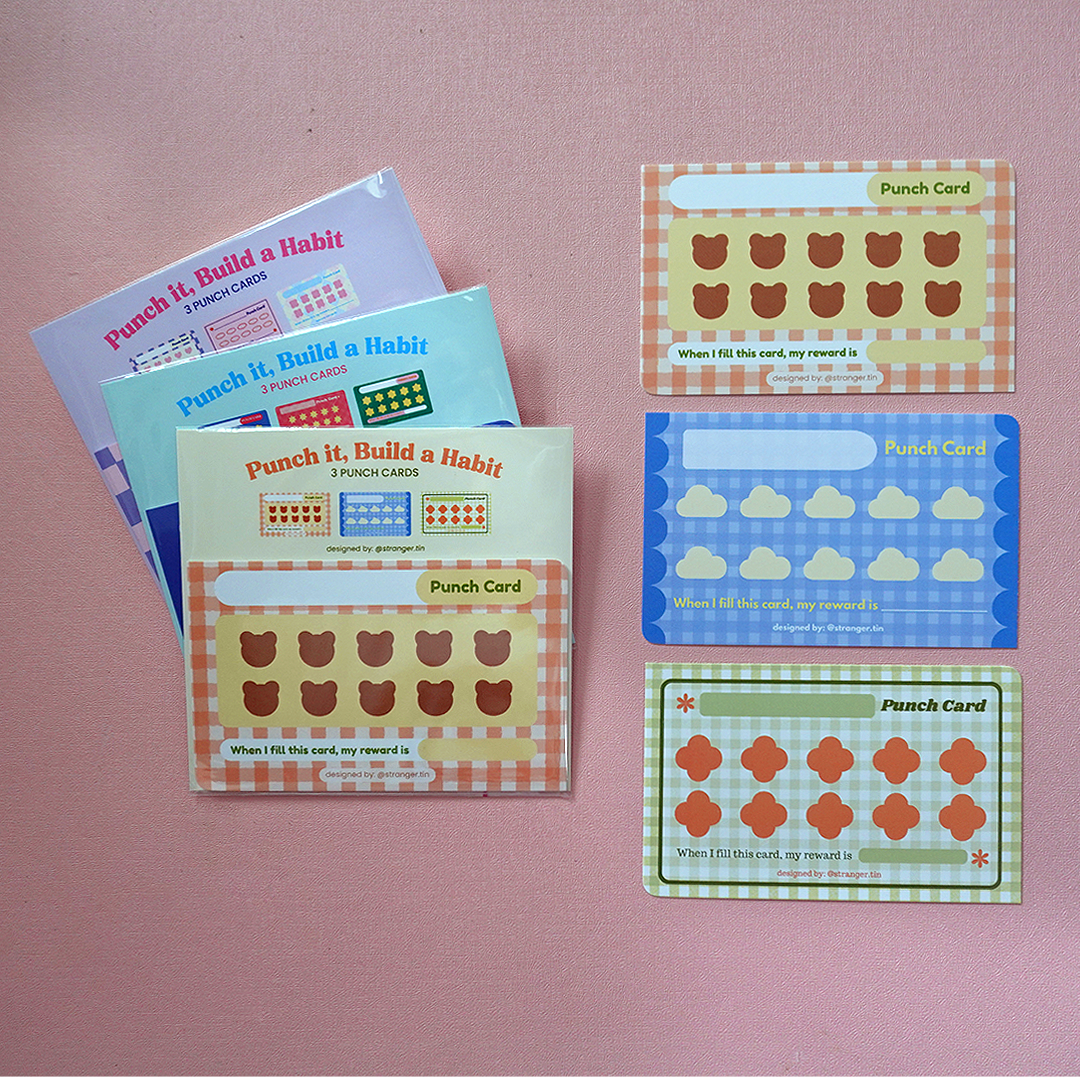 Habit Tracker Punch Cards
