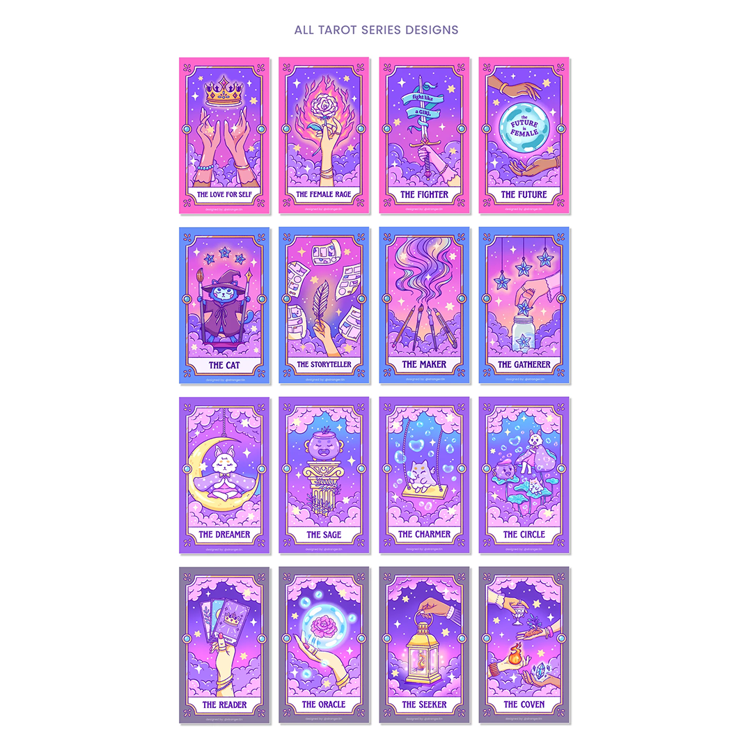 Tarot Series Mini Prints: Femininomenal