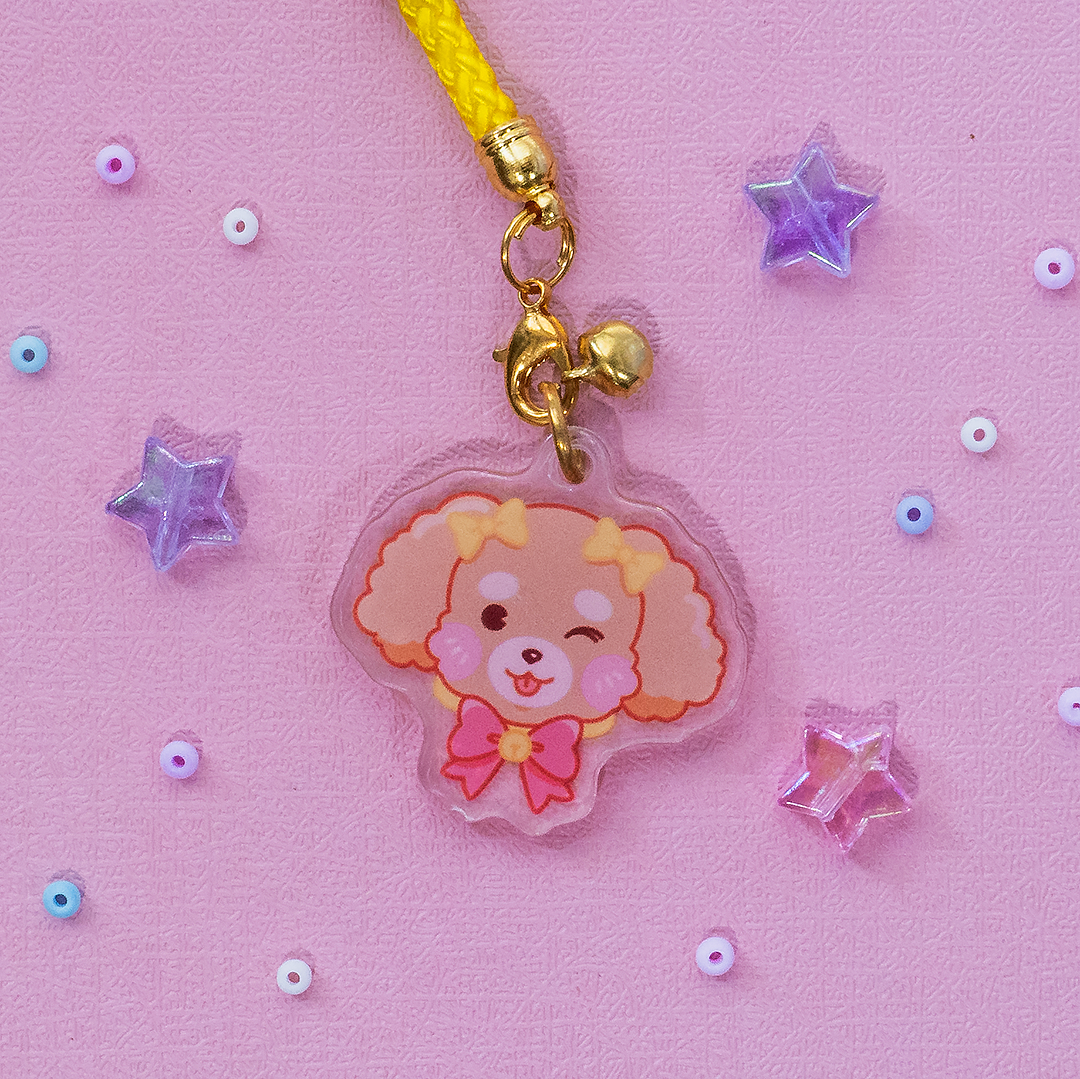 Puppy Love Acrylic Phone Charm