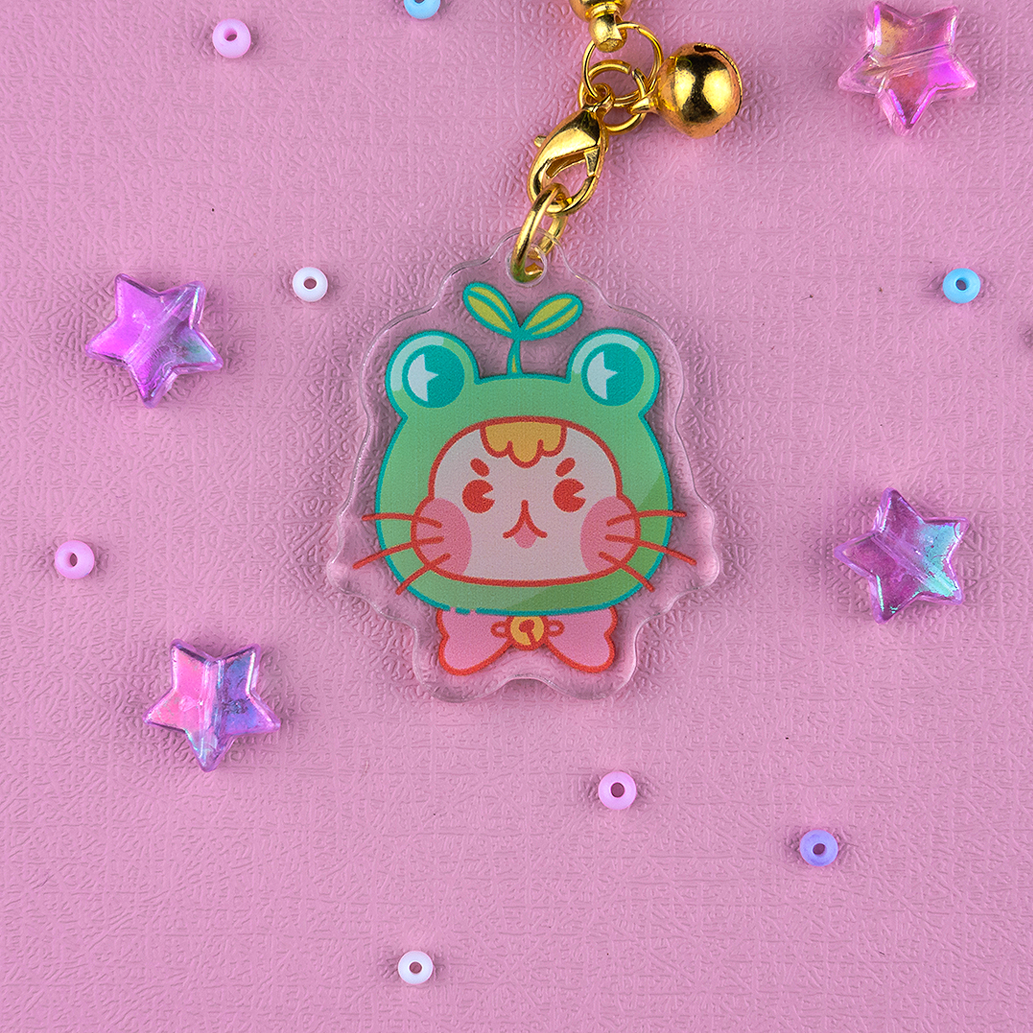 Catto Froggo Acrylic Phone Charm