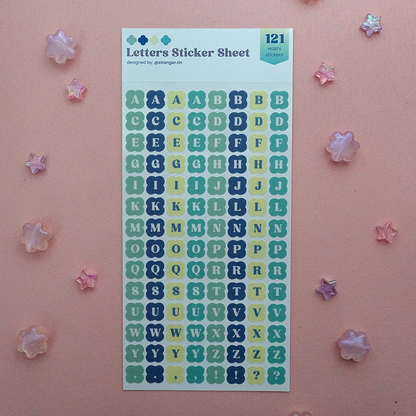 Letters Sticker Sheet