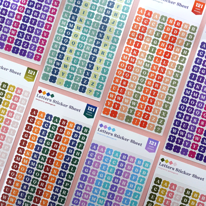 Letters Sticker Sheet