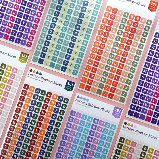 Letters Sticker Sheet