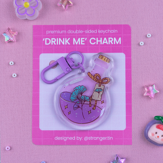 Drink Me Acrylic Charm