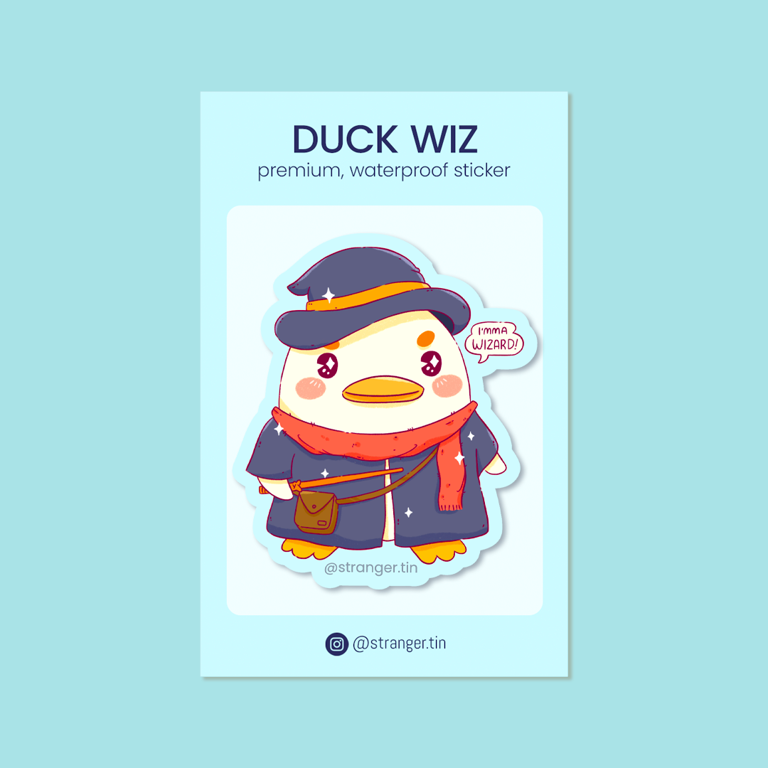 Duck Wiz Sticker