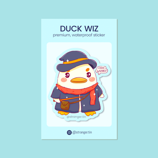 Duck Wiz Sticker