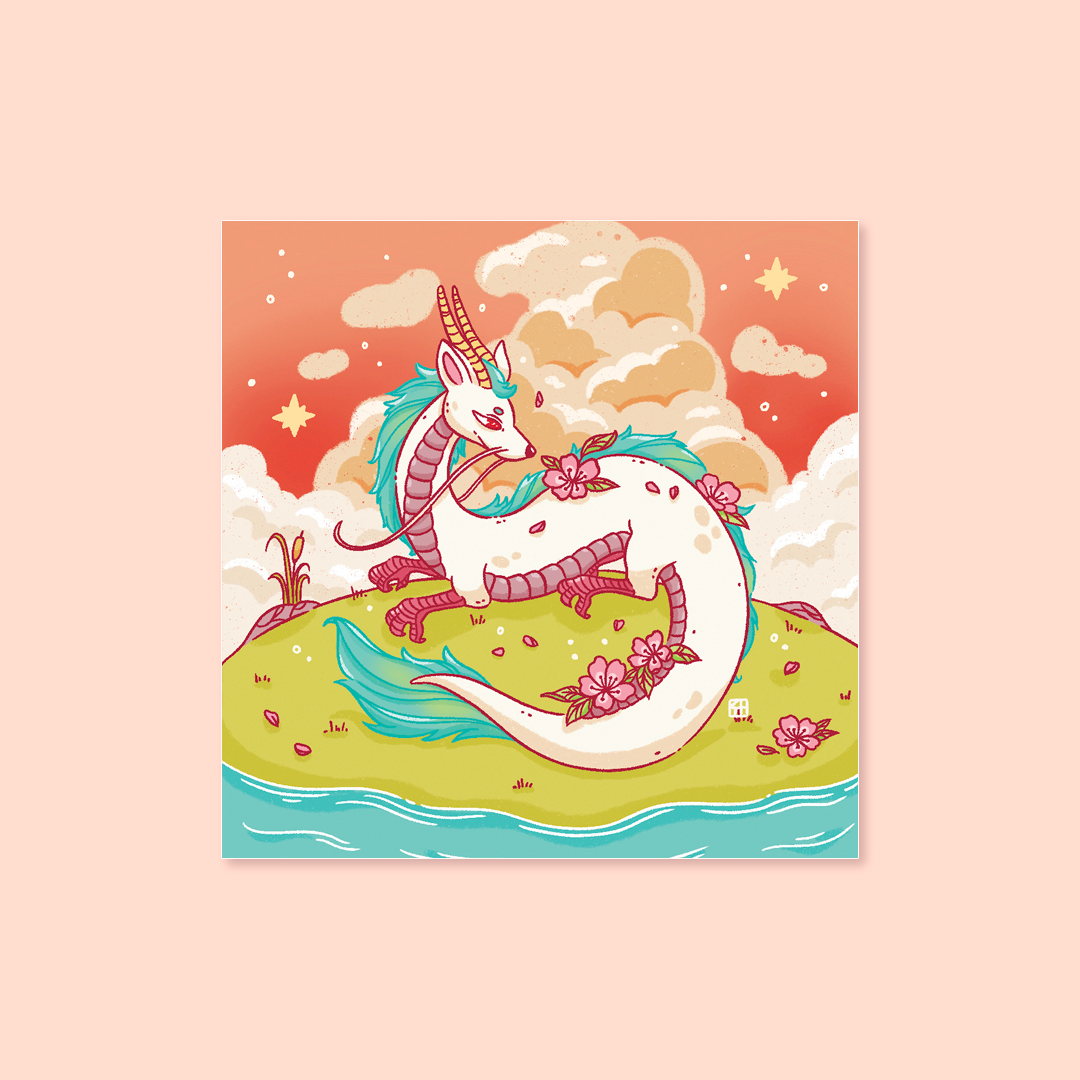 Haku Art Print