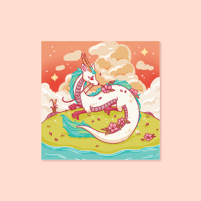 Haku Art Print