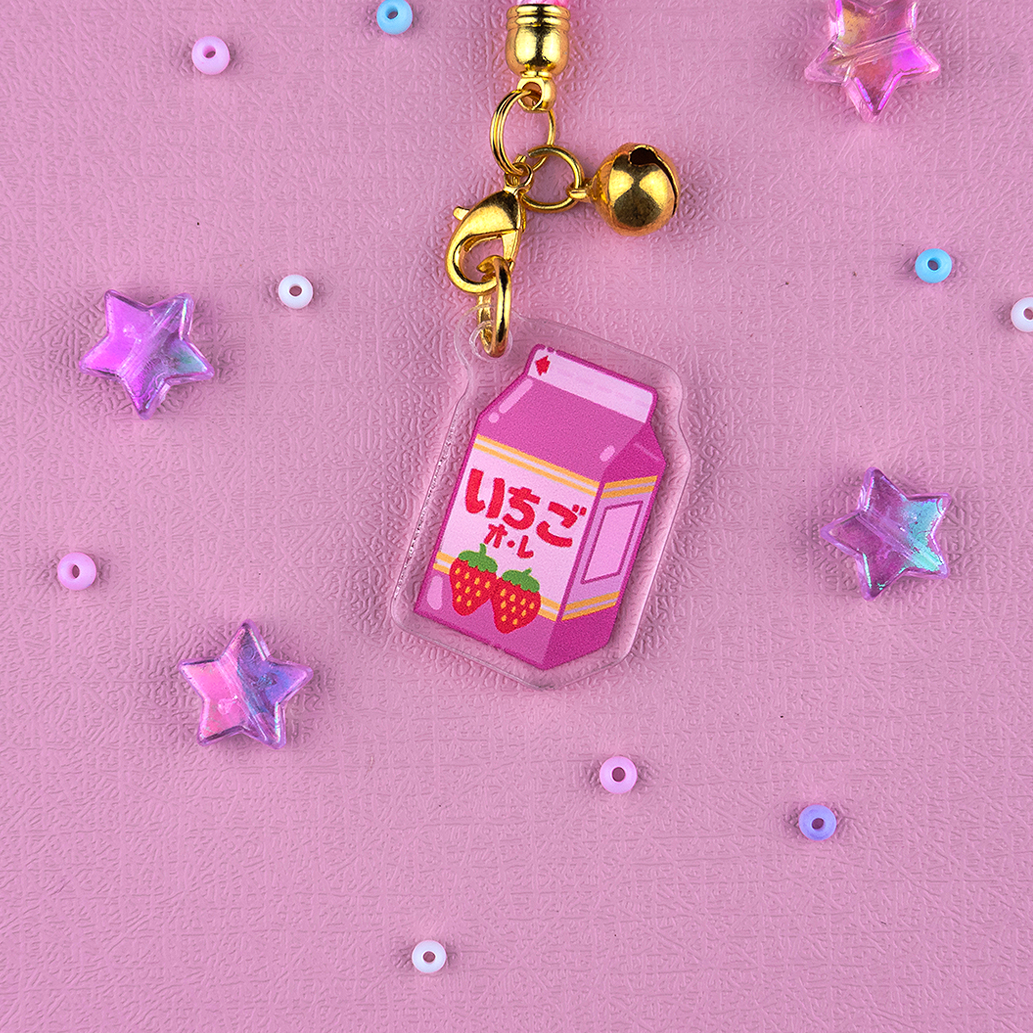 Ichigo Miruku Acrylic Phone Charm