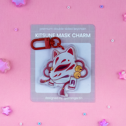Kitsune Acrylic Charm