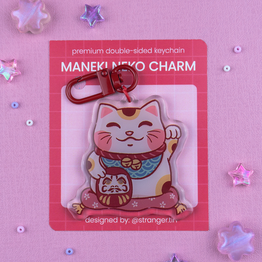 Maneki Neko Acrylic Charm