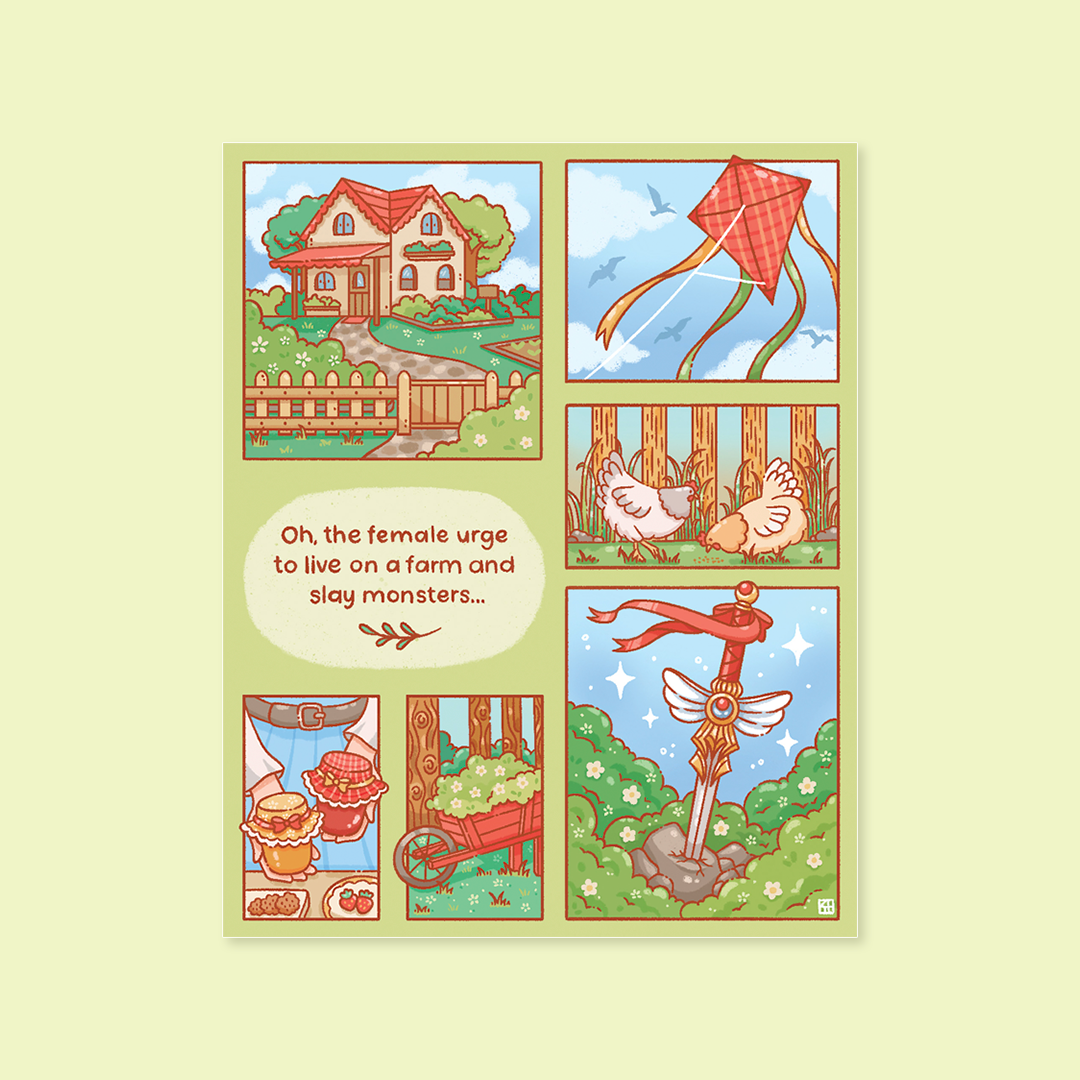 Farm Girl Art Print