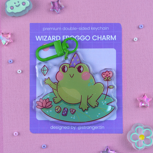 Wizard Froggo Acrylic Charm