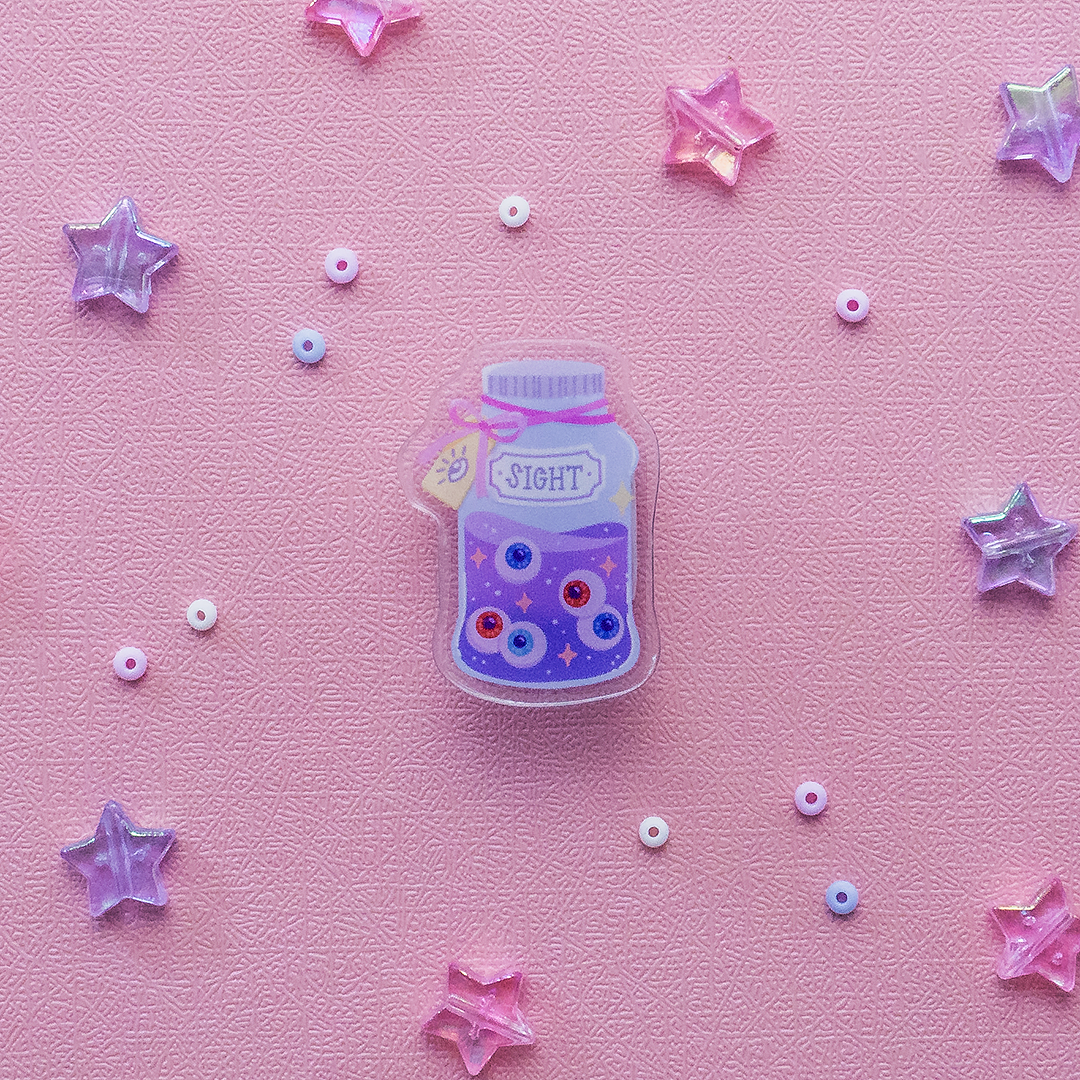 Sight Acrylic Pin